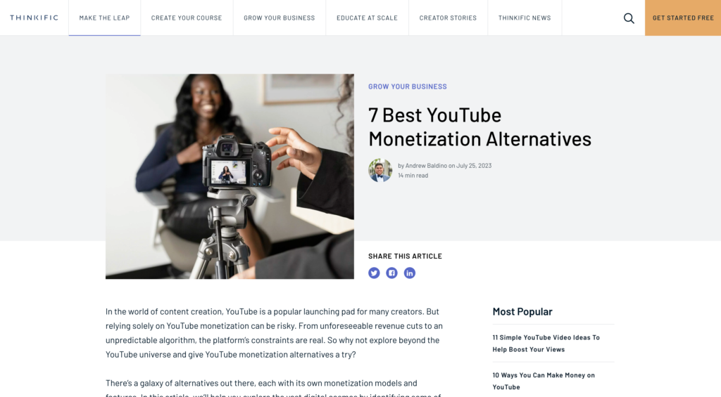 YouTube monetization alternatives, explored by a freelance SEO writer